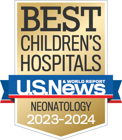 Best Children's Hospital by U.S. News & World Report Neonatology 2021-2 Badge