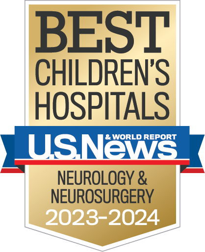 Best Children's Hospital by U.S. News & World Report Neurology 2021-2 Badge