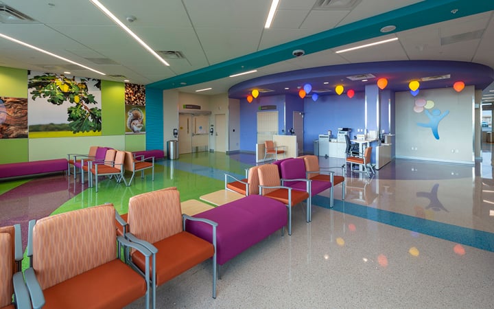 North Campus emergency care and urgent care waiting area